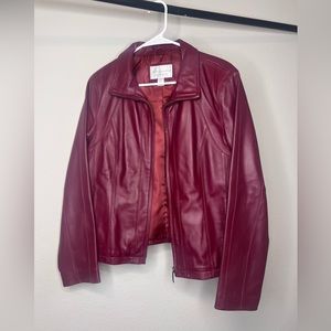 Worthington Genuine Leather Red Jacket